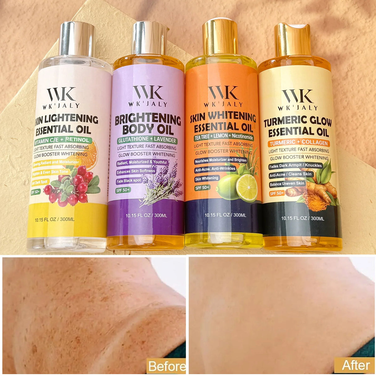 WK JALY Lightening Body Oil for Deep Moisturizing and Brightening