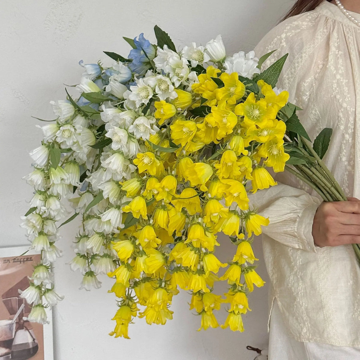 Lifelike Lily Of The Valley Silk Flower Bridal Wedding Bouquet