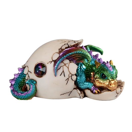StealStreet Fantasy Dragon Baby Hatchling in Egg Resin Figurine