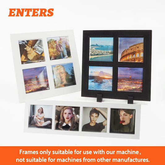 Plastic Magnetic Photo Frames For Refrigerator And Home
