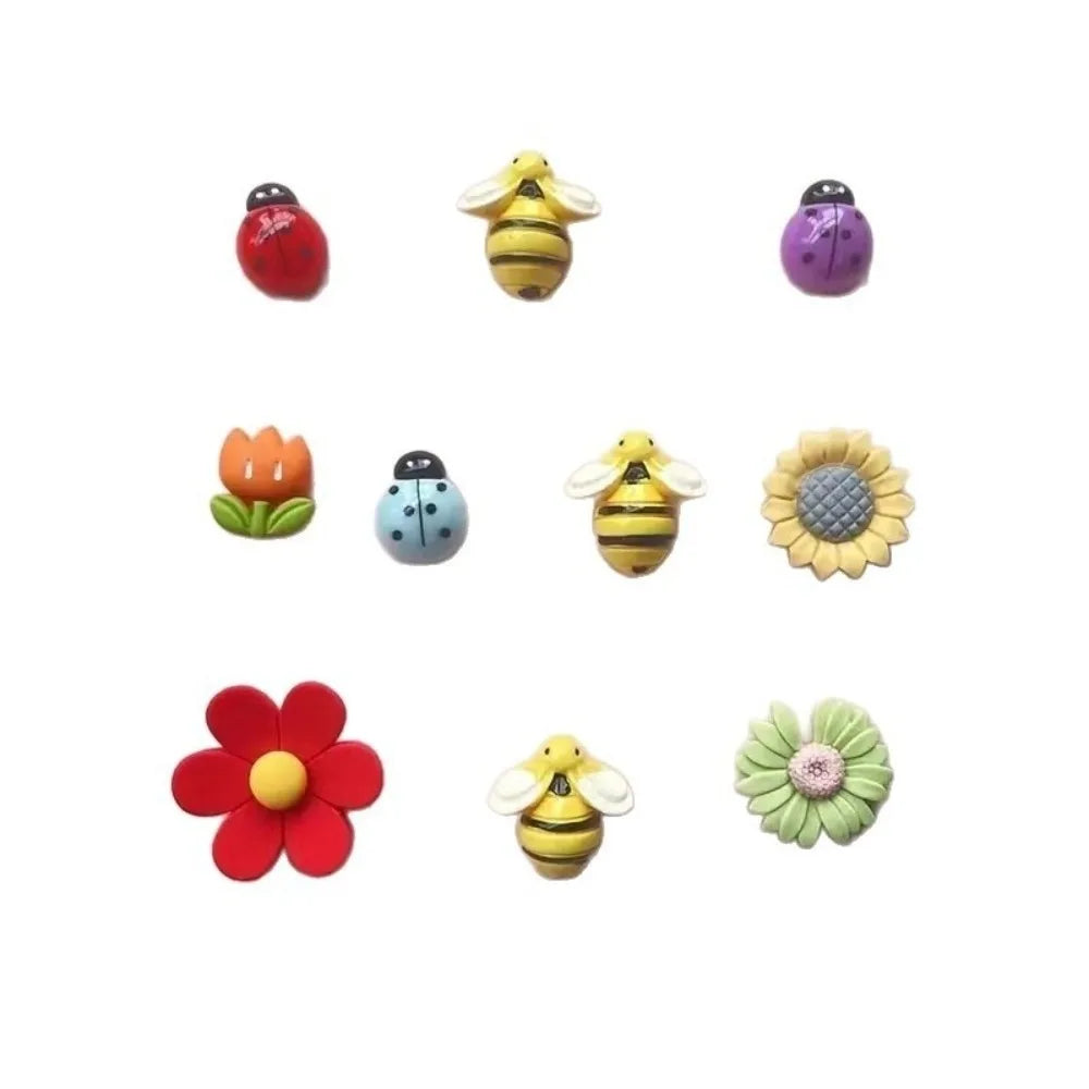 Adorable Floral Refrigerator Magnets Set For Kitchen Decor