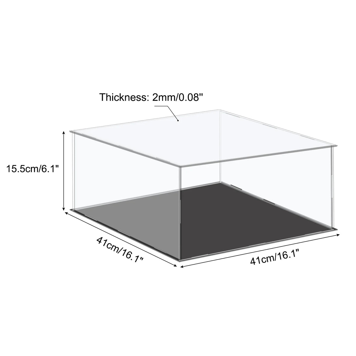 Assembled Acrylic Display Case For Collectible Figures