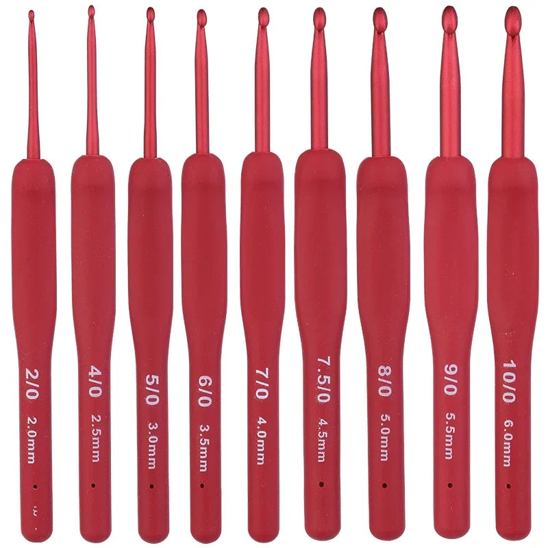 Ergonomic Aluminum Crochet Hooks Set For Comfortable Crafting